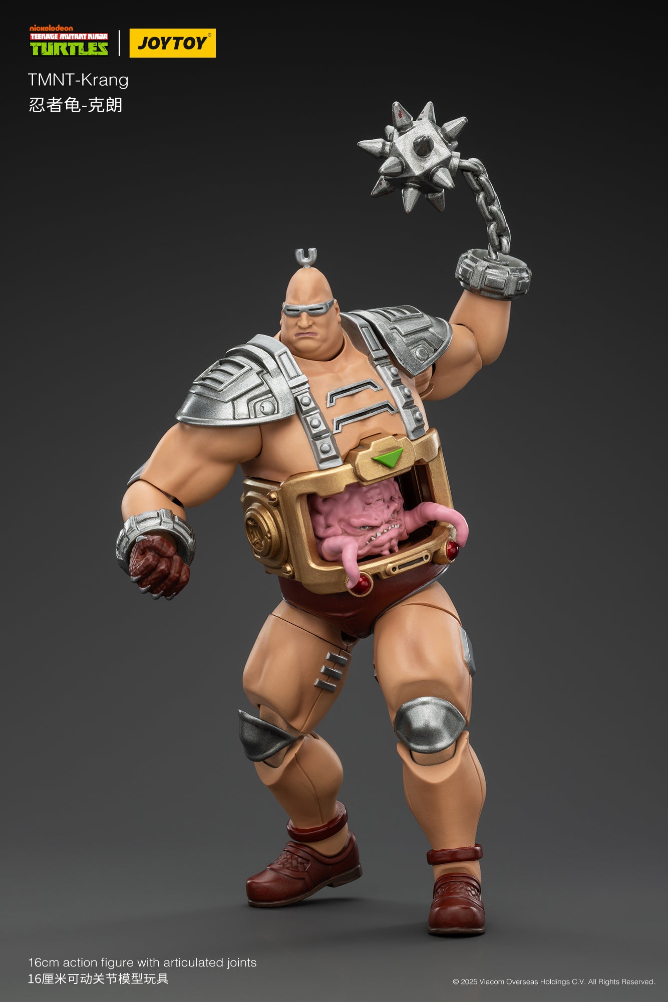 1/18 Scale JOYTOY TMNT Krang Action Figure - Collectible Ninja Turtles Villain Toy for Display & Play | Perfect Gift for TMNT Fans & Collectors