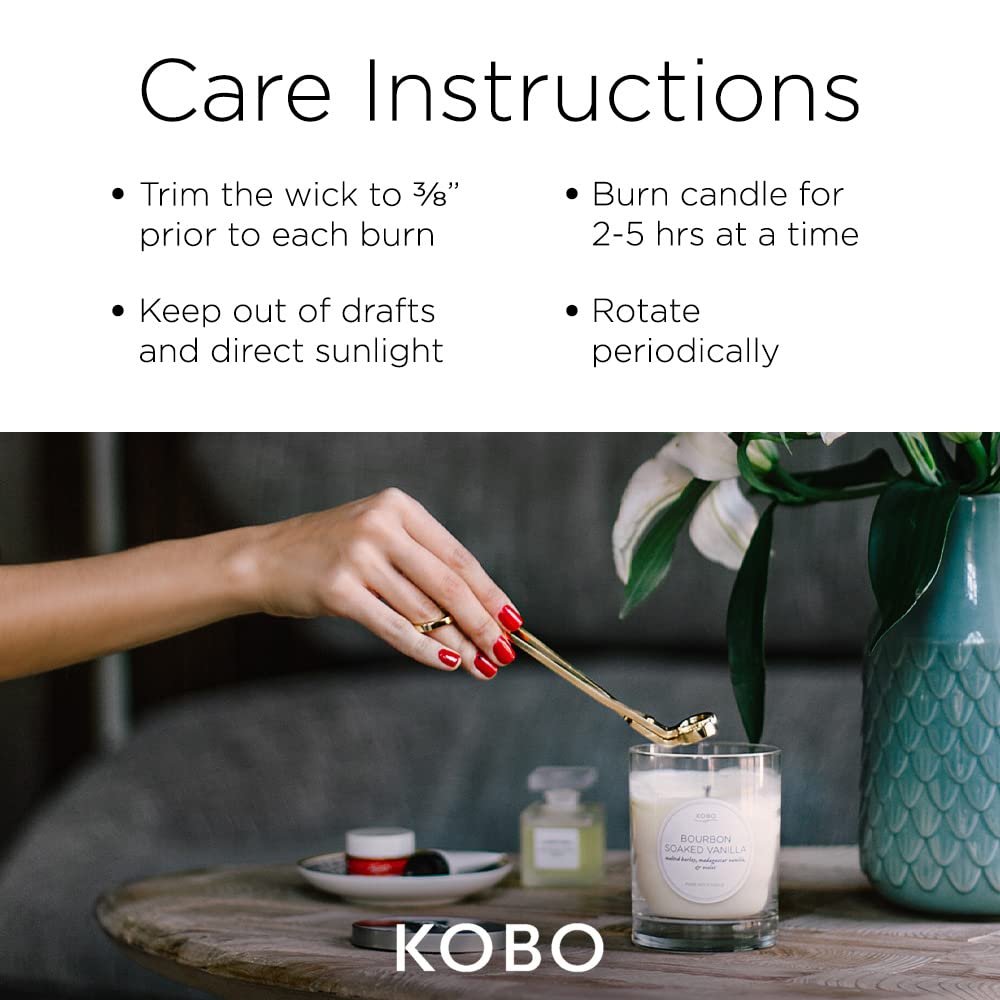 Kyoto Quince Scented Candle (11 oz) - Modern Geometric Jar Candle with 80-Hour Burn Time | Clean-Burning Soy Wax Blend | Ginger, Quince & Rose Fragrance | Unisex Home Decor for All Seasons | Perfect for Living Rooms, Bedrooms & Spa Relaxation