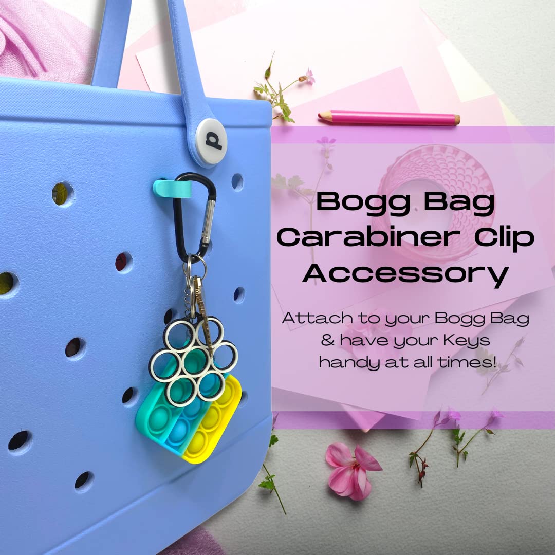 Carabiner Key Holder for Tote Bags - Secure Keys & Valuables - USA Made - Perfect for Travel & Daily Use