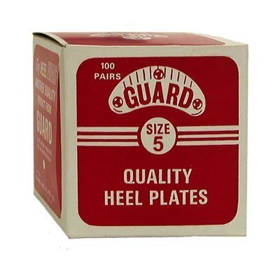 100 Pairs Plastic Shoe Guard Plates for Size 5 Boots (2 1/8