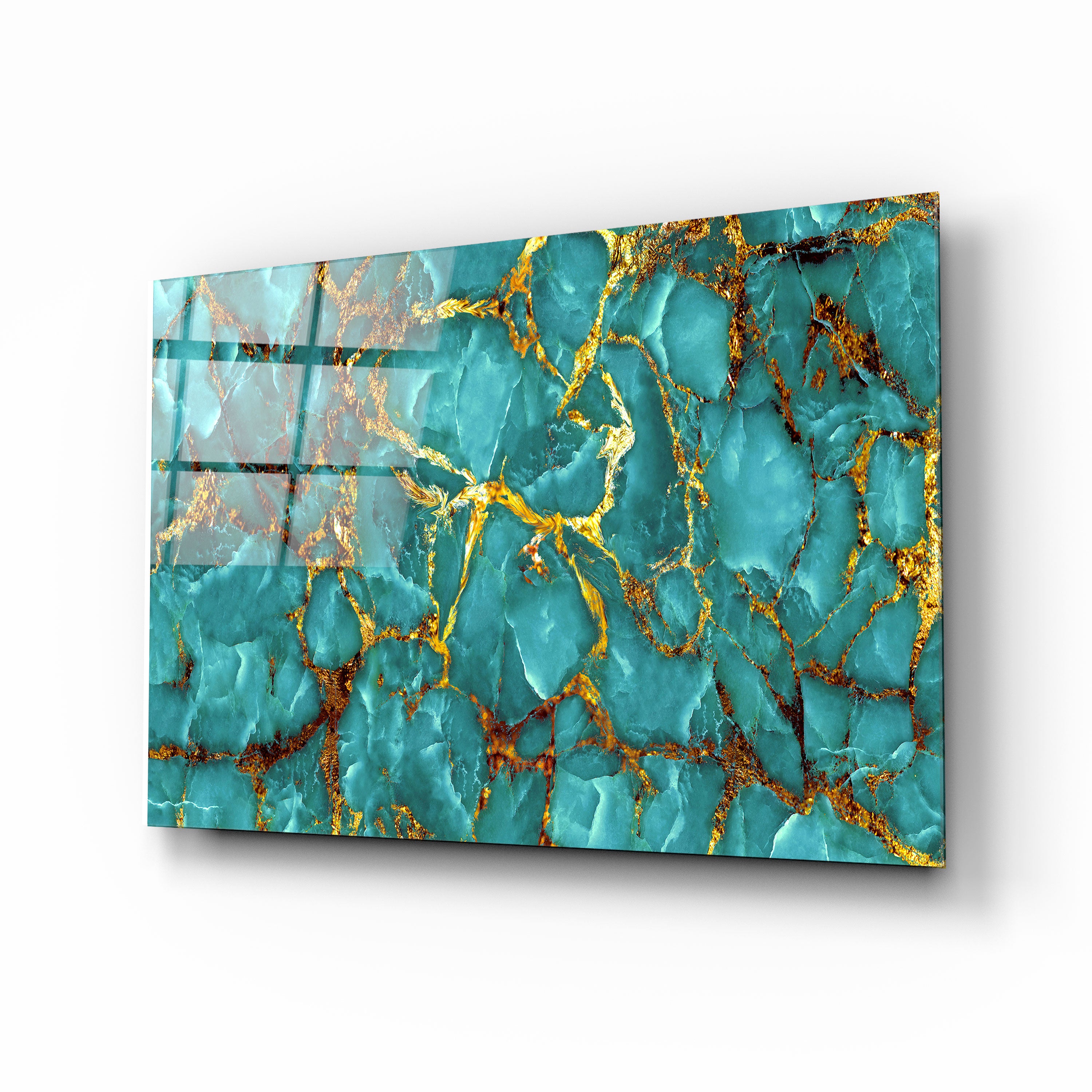 Luxury Gold Veined Marble Design - Elegant Home Decor for Kitchen Countertops, Bathroom Vanities & Office Desks
