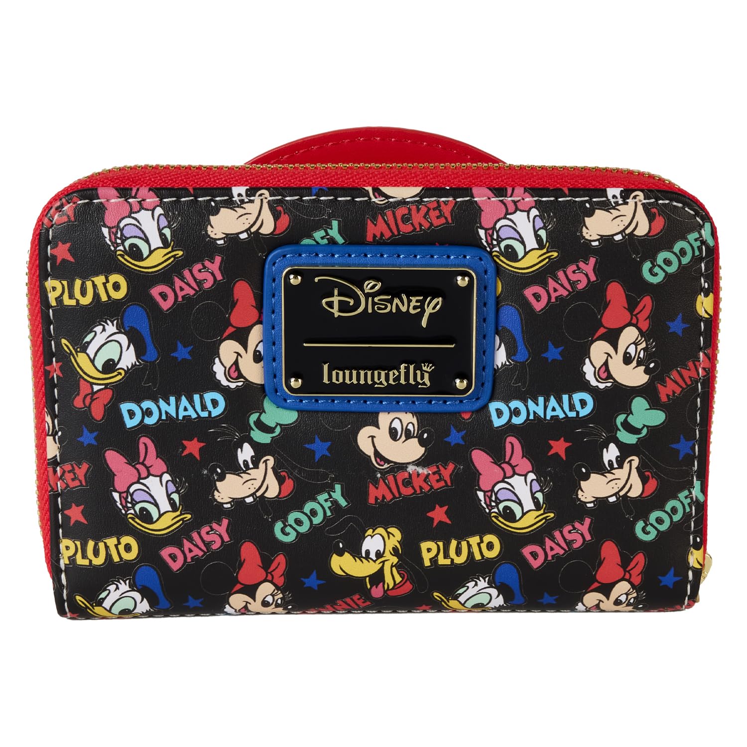 Disney Mickey and Friends Classic Zip Around Wallet by Loungefly - Stylish and Functional Wallet for Disney Fans, Perfect for Theme Parks, Travel, and Everyday Use