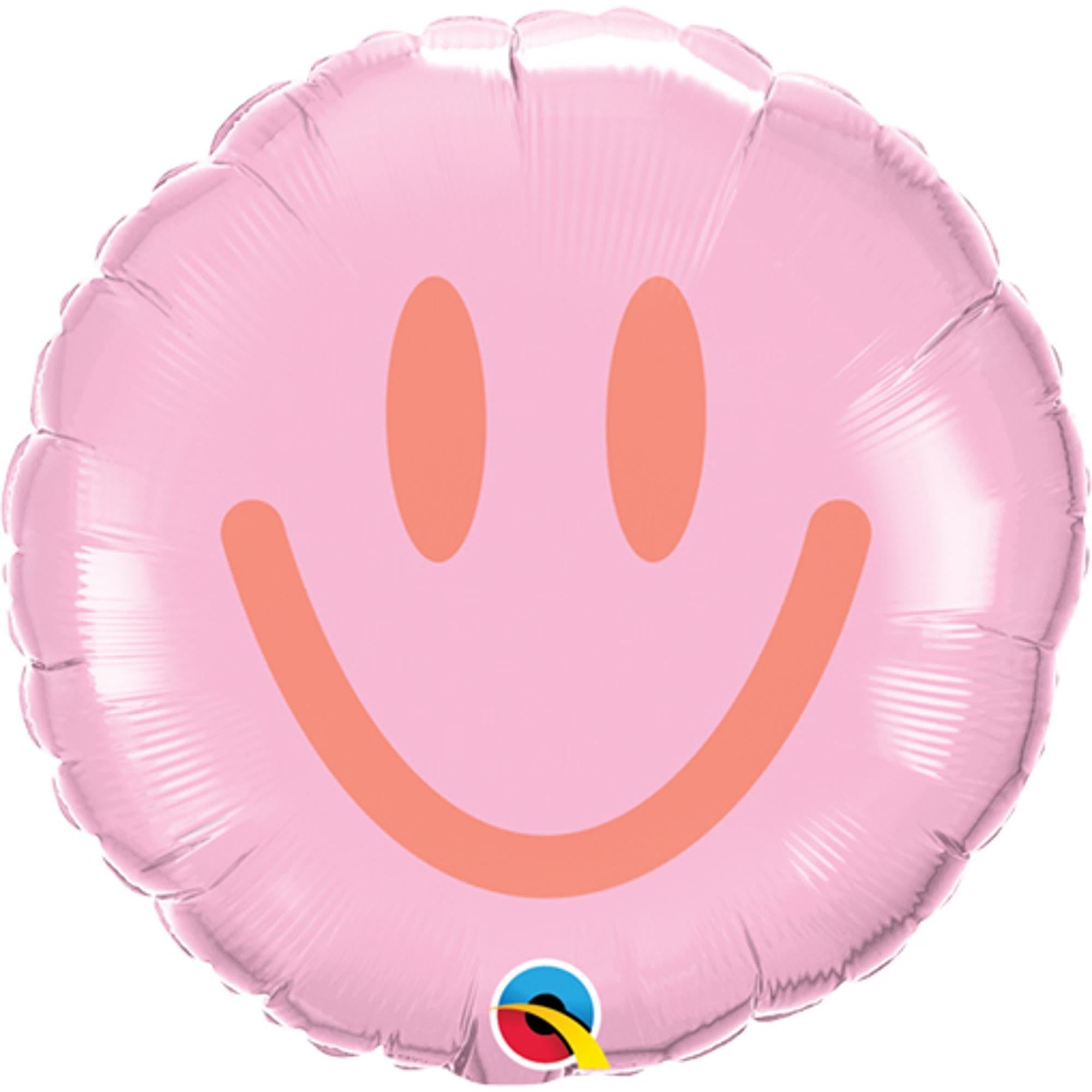 Vibrant Smiling Faces 9-Inch Round Foil Balloons - Perfect for Birthday Parties, Baby Showers & Celebrations
