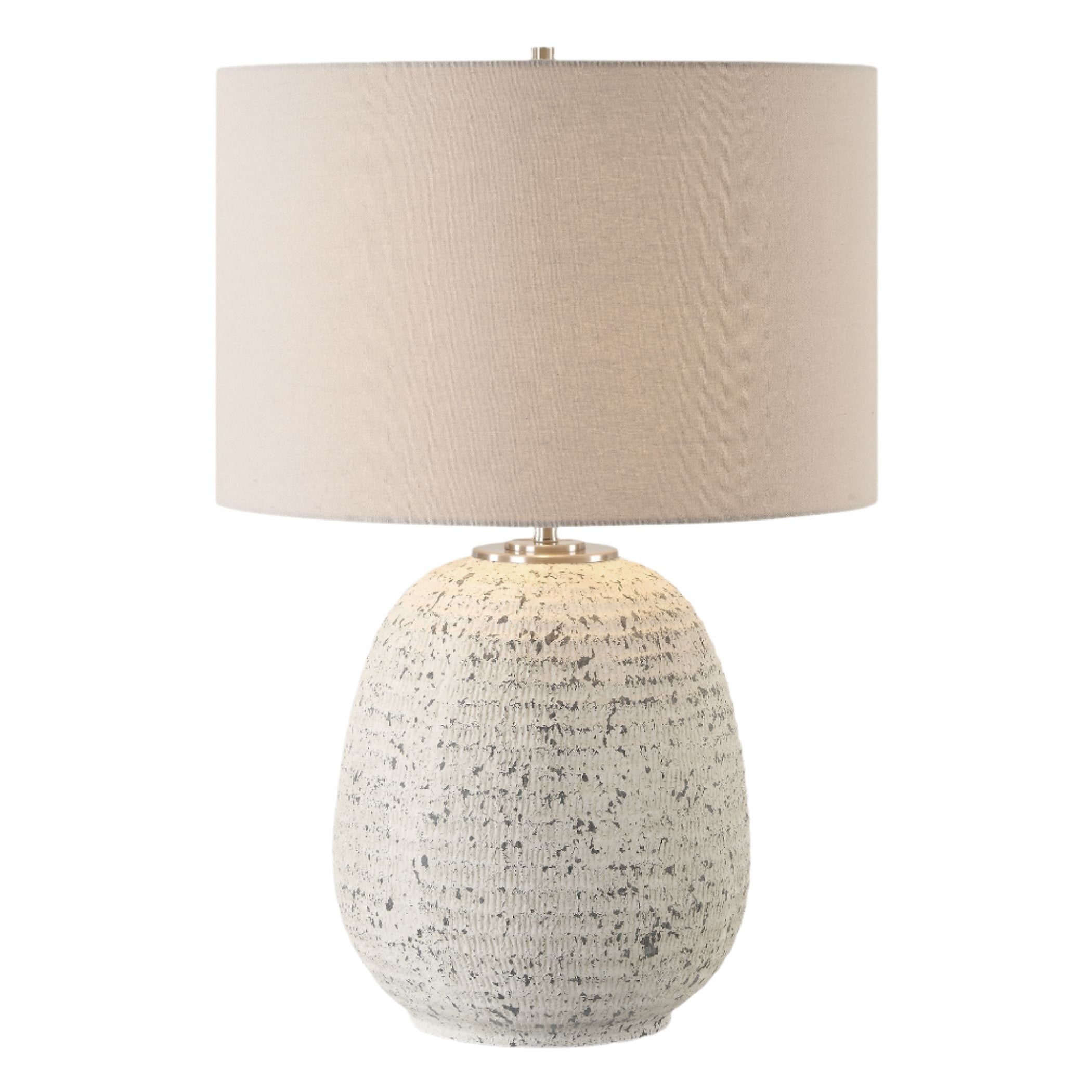 Delilah Stone Table Lamp - Modern Decorative Lighting for Living Room, Bedroom & Office - Elegant Home Decor with Warm White LED Bulb