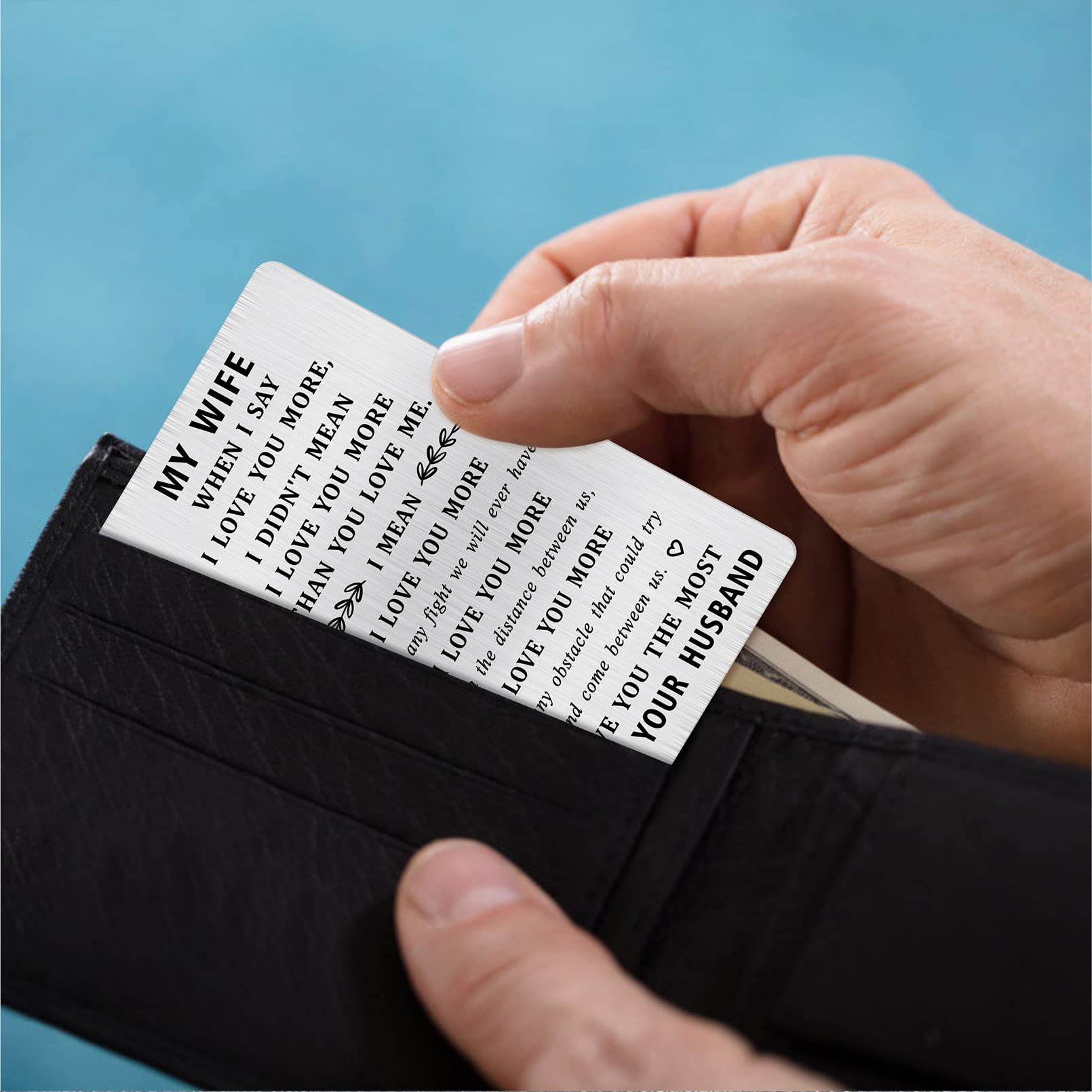 TGCNQ Love Wallet Card - Wife Gift for Birthday & Mother's Day - Romantic Keepsake for Her