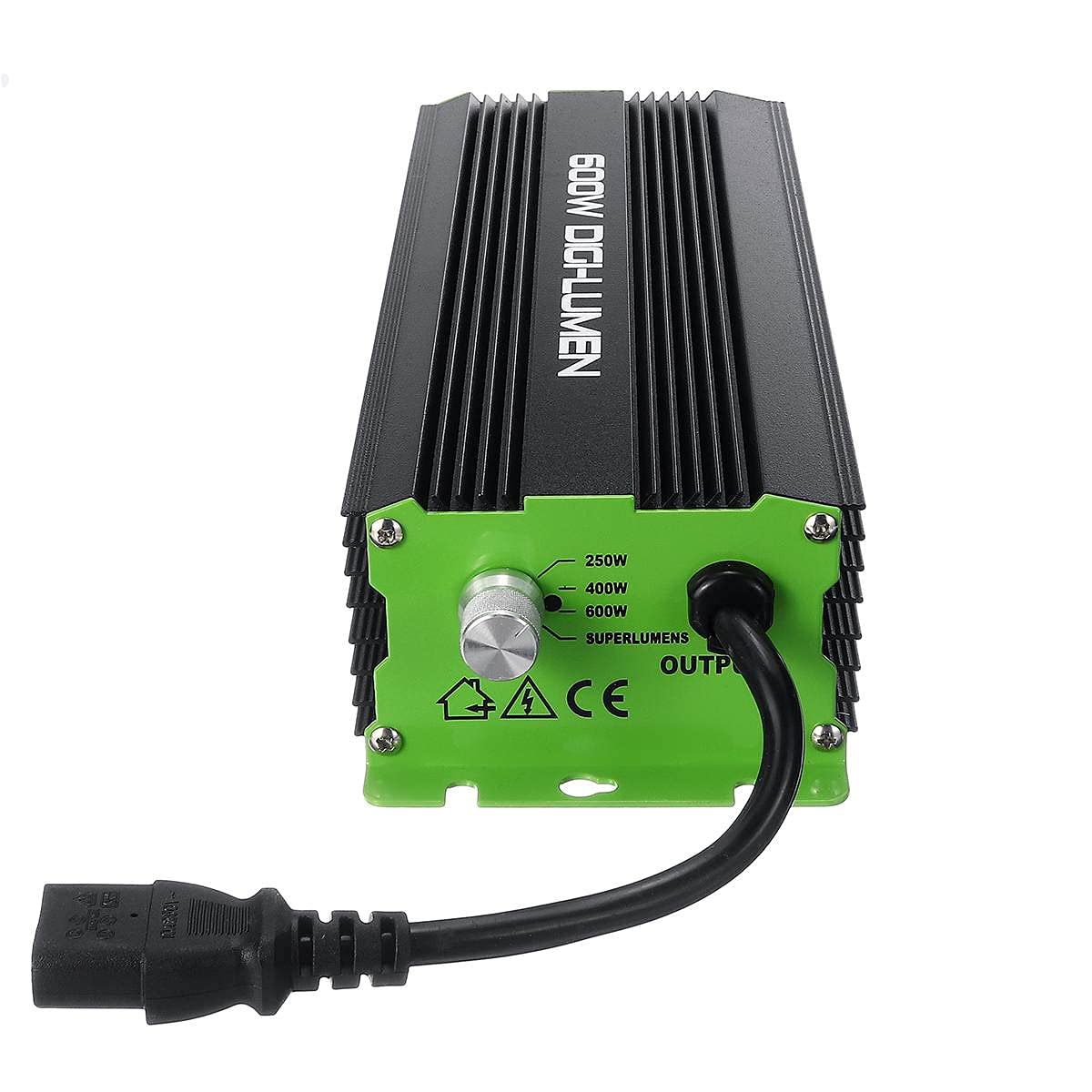 600W Digital Dimmable Ballast for HPS MH Grow Lights - Hydroponic Garden Planter Lighting System for Indoor Plants, Greenhouse & Horticulture Use