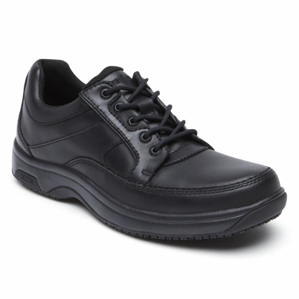 Dunham Men's Midland Service Oxford 8000 Black Dress Shoes - Comfortable & Durable for Work, Business & Formal Occasions
