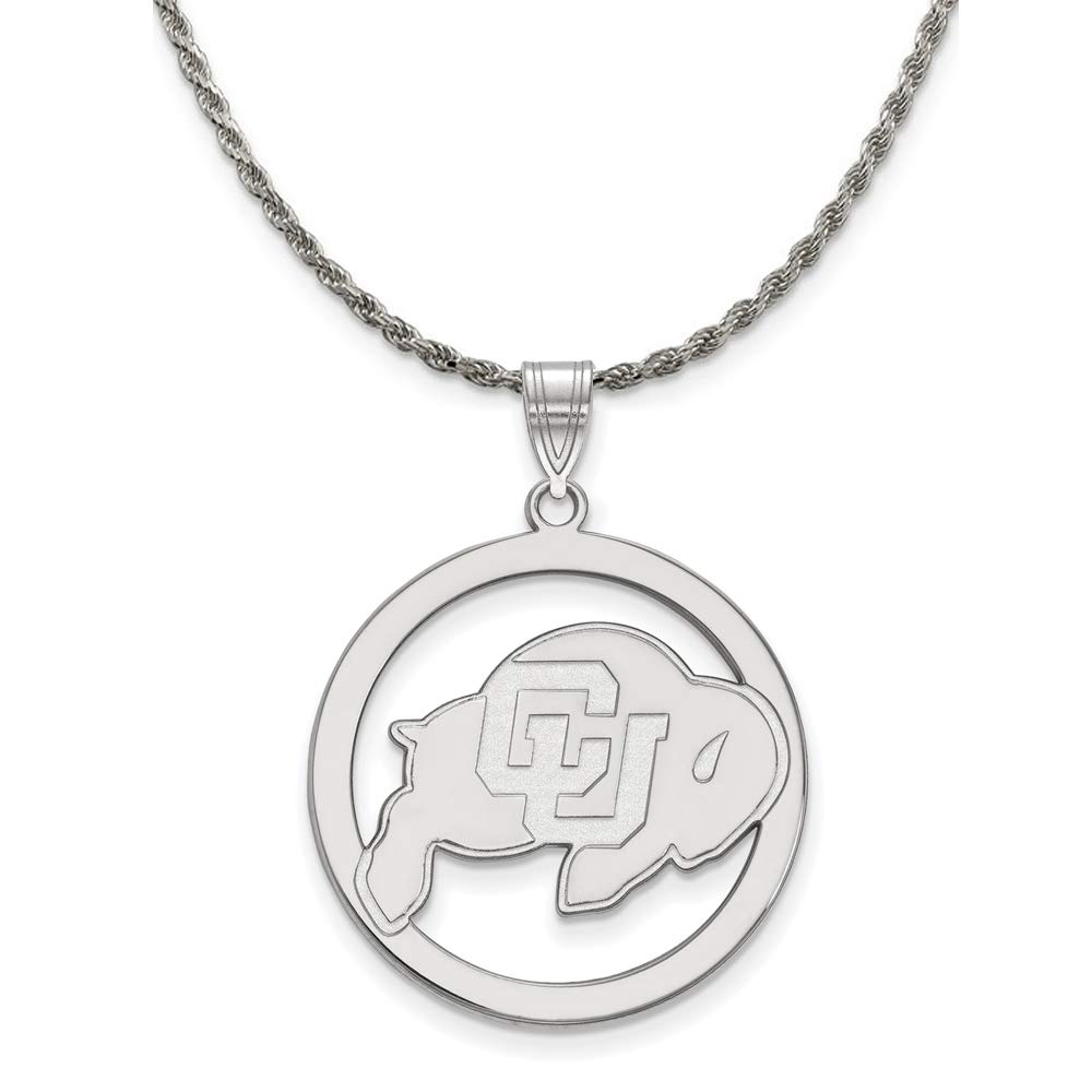 Black Sterling Silver Colorado Pendant Necklace for Gifts & Fashion