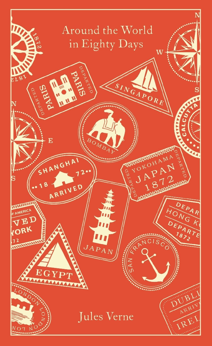 Around the World in Eighty Days - Penguin Clothbound Classics Hardcover | Vintage Adventure Novel by Jules Verne | Perfect for Book Collectors & Classic Literature Lovers