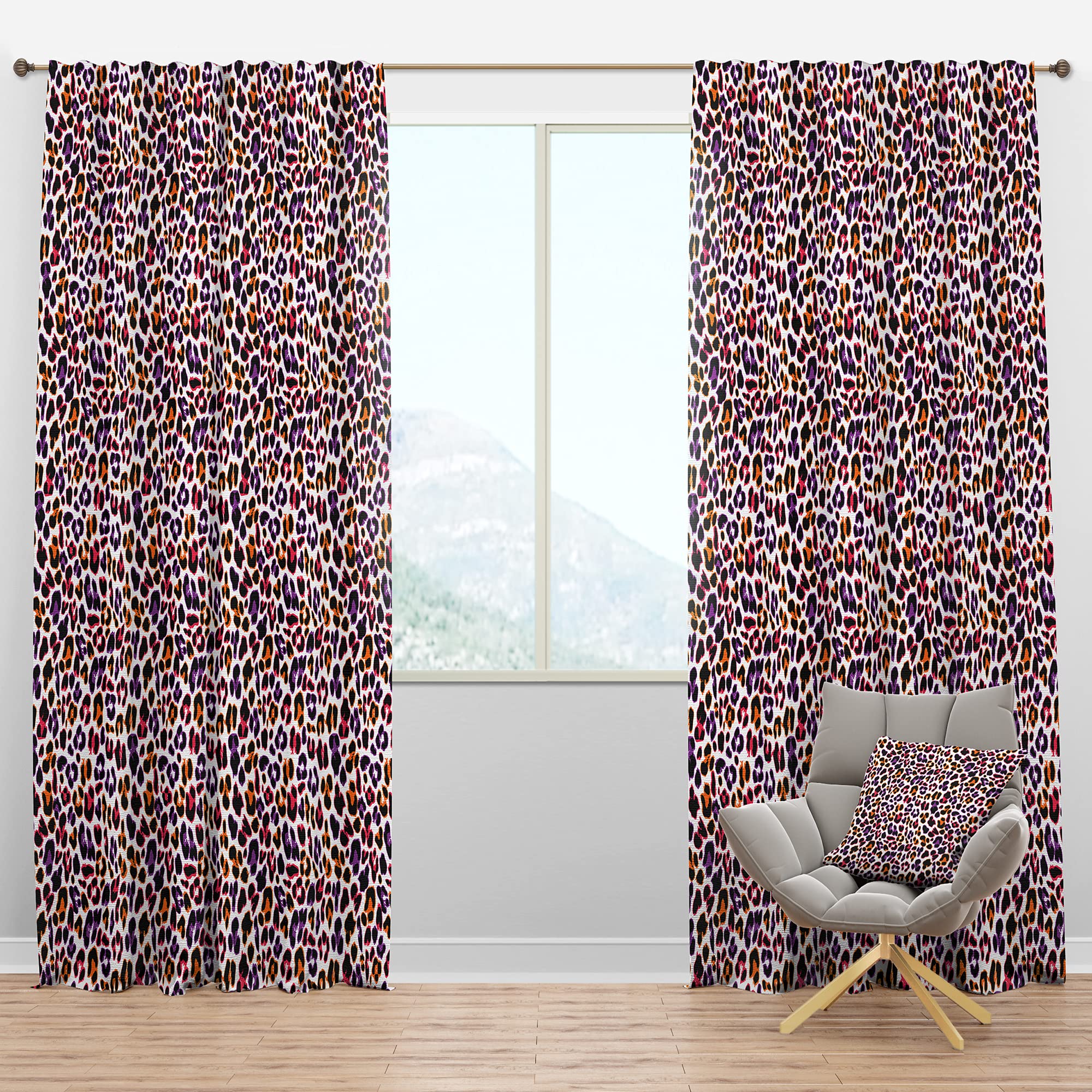 Leopard Print Blackout Curtains - Thermal Insulated Safari Design Window Drapes for Bedroom & Living Room (52x120, Single Panel) - Perfect for Home Theater, Nursery & Light Sleepers