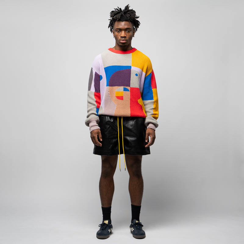 KidSuper Bauhaus Paint Palette Sweater - Colorful Artistic Pullover for Men & Women | Perfect for Casual Wear, Street Style & Artistic Fashion