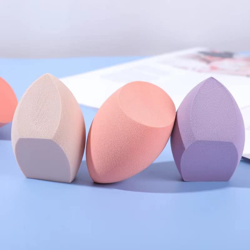 4-Piece Makeup Sponge Set with 12-Piece Brush Kit & Storage Box - Professional Cosmetic Blender, Beauty Sponge, and Makeup Brushes for Women - Perfect for Travel, Home, and Salon Use (Multicolor)