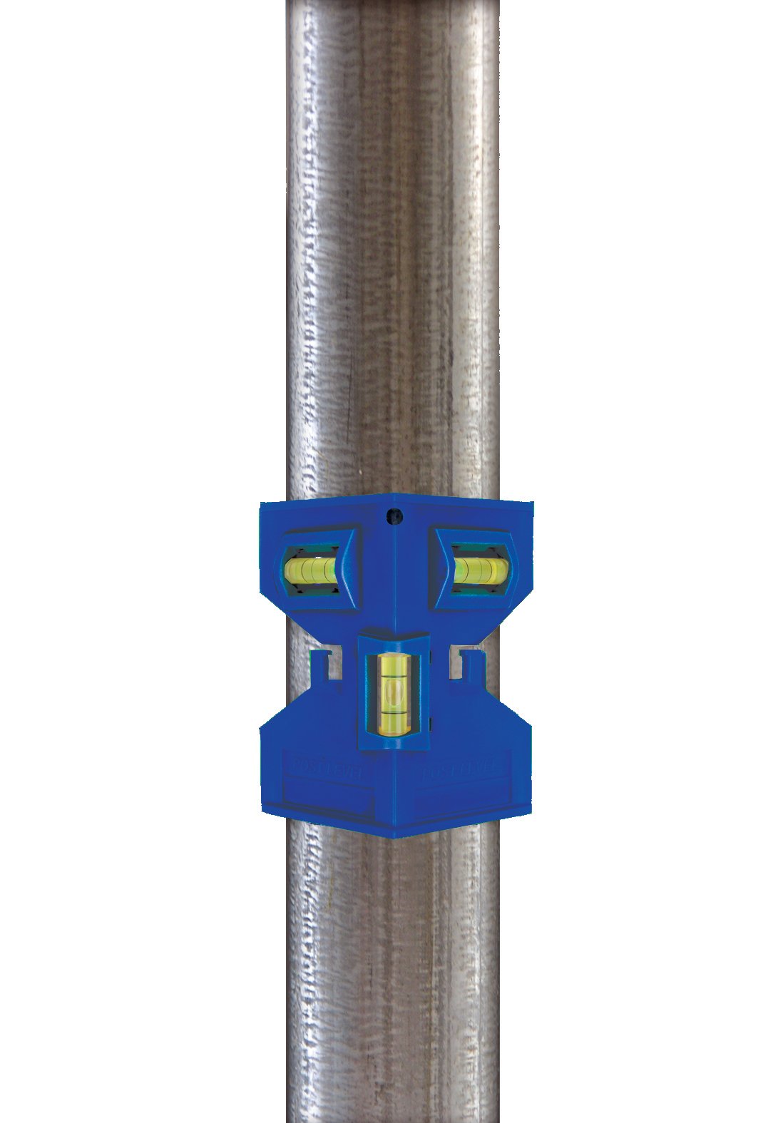 Century Drill & Tool 72898 Post Level - Heavy Duty Adjustable Metal Post Level for Fence, Deck & Mailbox Installation - Perfect for DIY Home Improvement & Construction Projects