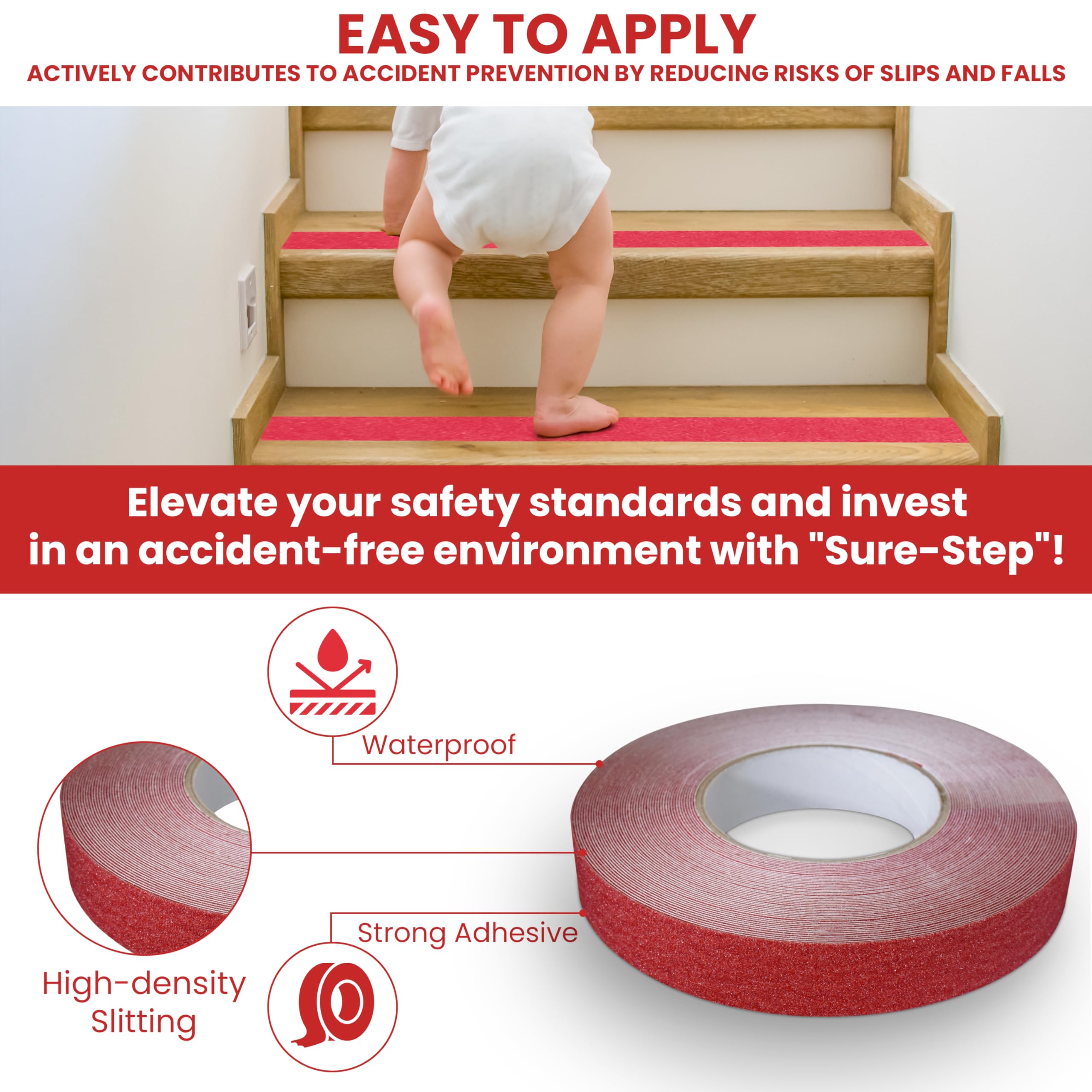 GGR Supplies T.R.U. NST-20C Yellow Non-Skid Tape - 12