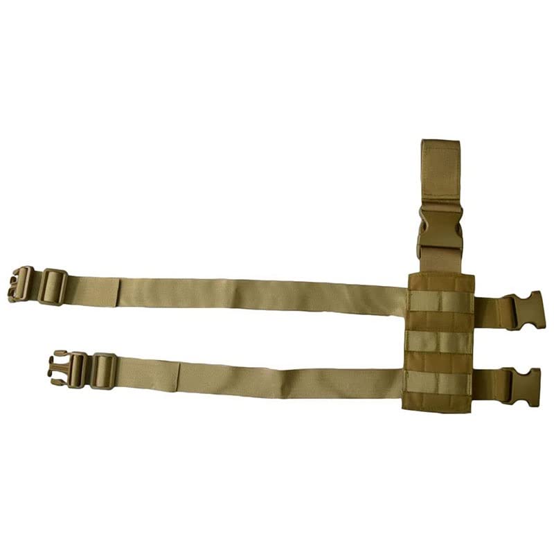 Universal Tactical MOLLE Drop Leg Gun Holster with Magazine Pouch - Quick Release Thigh Rig Panel Adapter for Hunting, Airsoft & Outdoor Sports | Perfect for Range Shooting, Tactical Training & Survival Gear