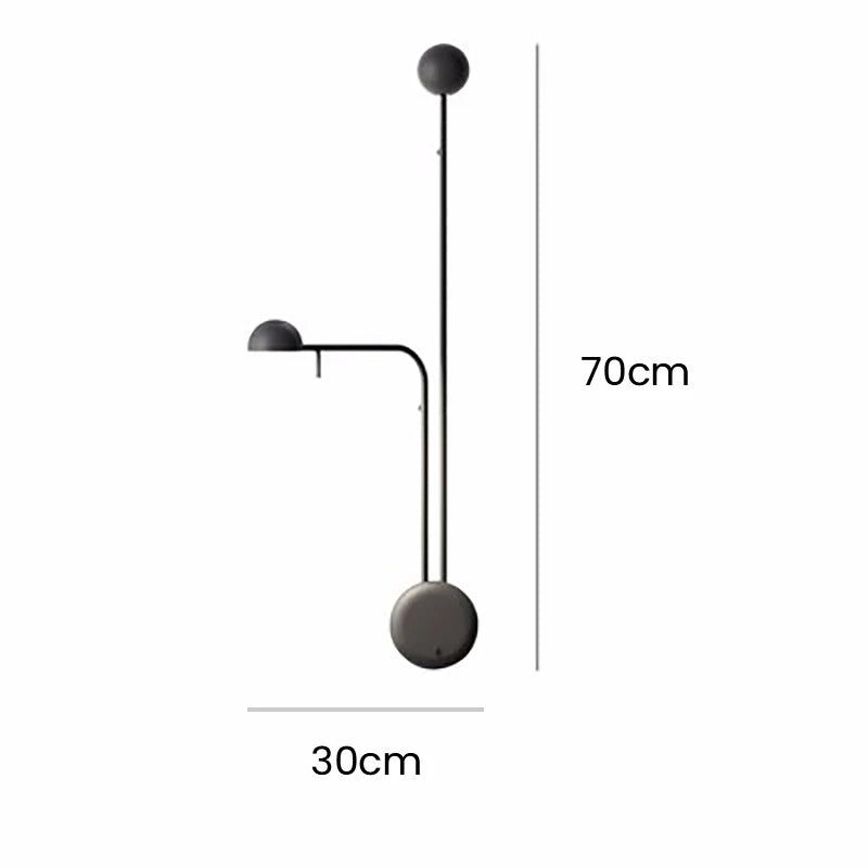 Minimalist Pin Wall Light - Modern LED Sconce for Bedroom, Living Room & Hallway - Elegant Home Lighting Decor - Dimmable & Energy Efficient