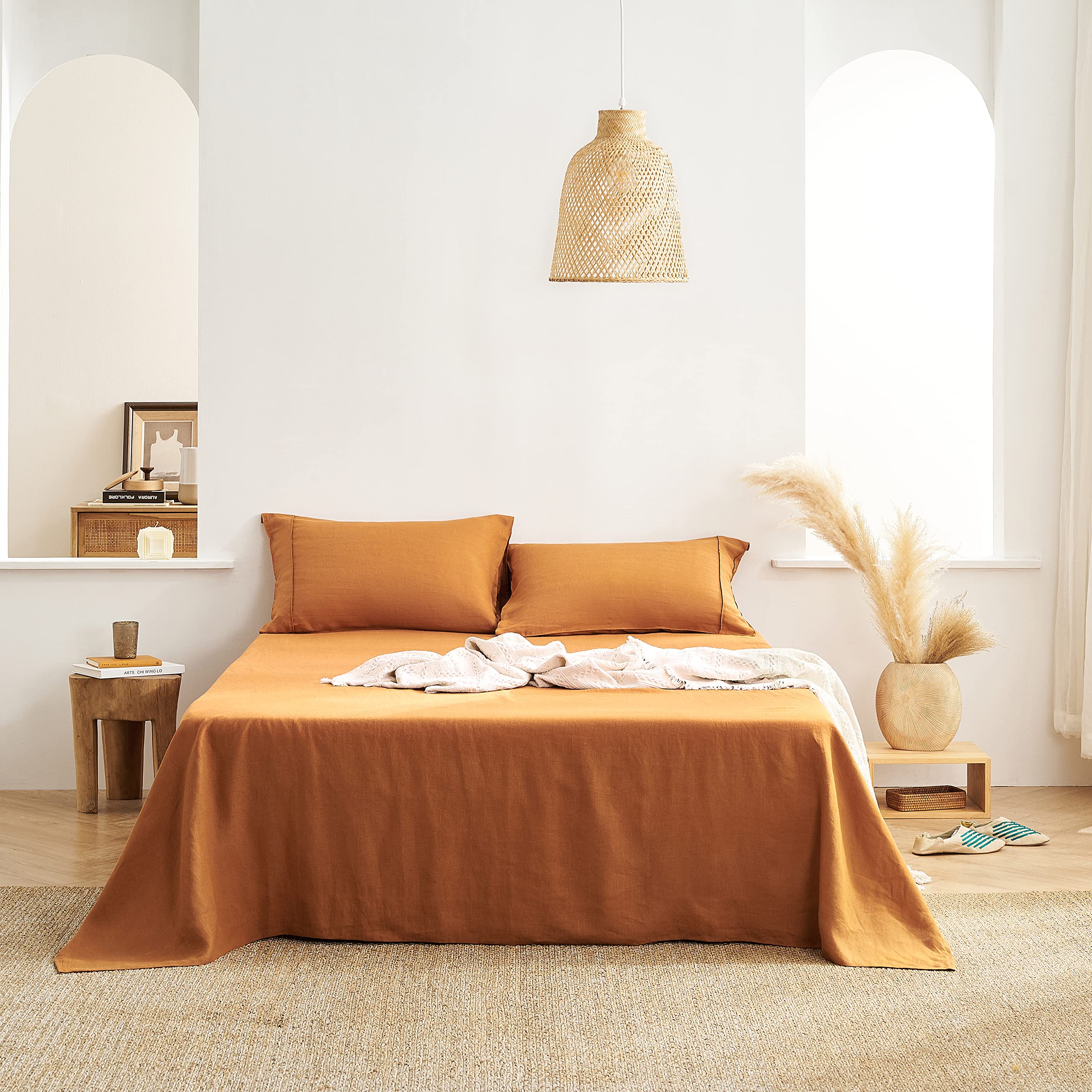Premium 100% French Linen Fitted Sheet - 16