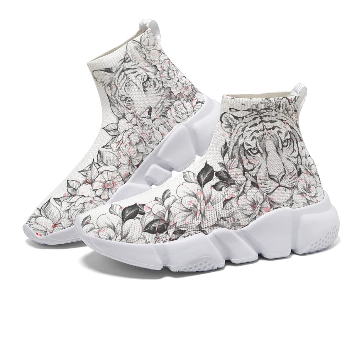 Hetios Women's Artistic Graffiti Running Shoes - Breathable Mesh Sneakers for Gym, Workout, Tennis & Casual Walking | Slip-On Comfort Design for Active Lifestyle