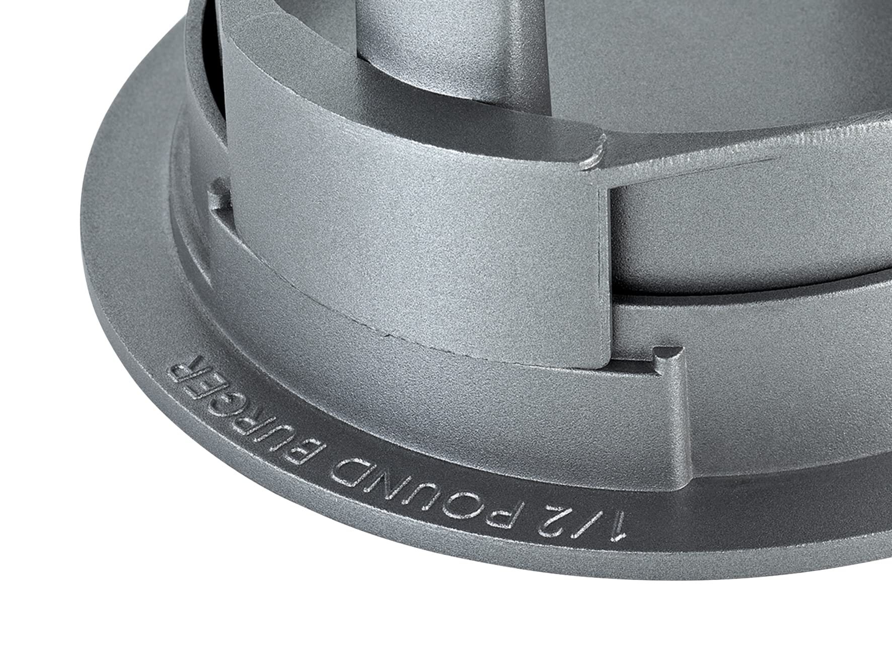Trio Hamburger Press Grey - Heavy Duty Burger Mold & Smash Burger Press - Stainless Steel Grill Meat Masher - Professional Hamburger Patty Maker for BBQ, Grilling & Home Kitchen Use