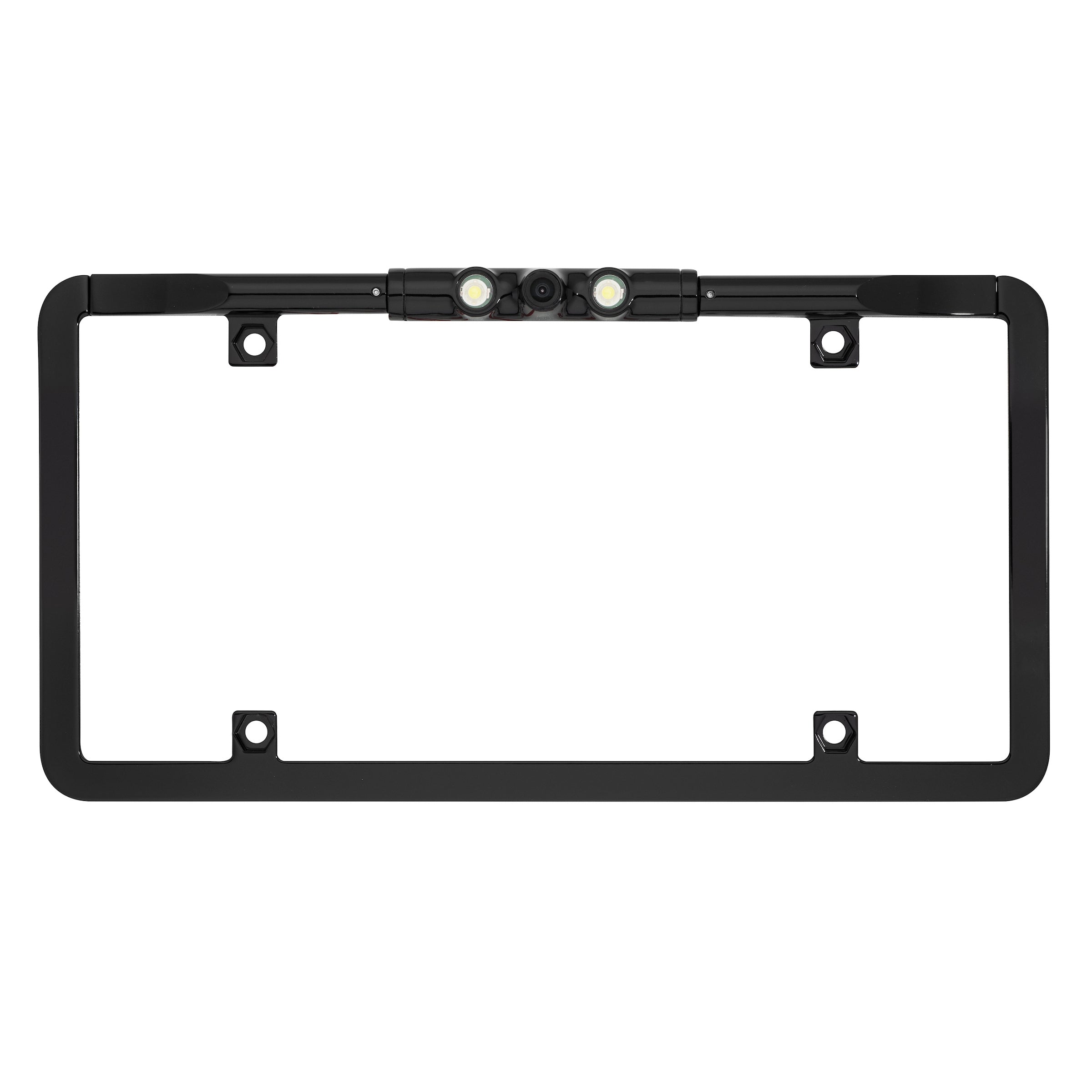 BOYO VTL375HDL Ultra Slim Full Frame License Plate Backup Camera with LED Lights - Multi Viewing, Night Vision, Waterproof (Black) | Perfect for Trucks, SUVs, RVs & Trailers - Enhanced Parking Safety in Low Light Conditions