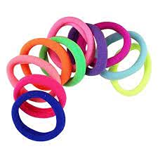 15 Pack Hair Rubber Bands - Soft & Stretchable Hair Ties for Women & Girls - Perfect for Ponytails, Braids & Everyday Hairstyles