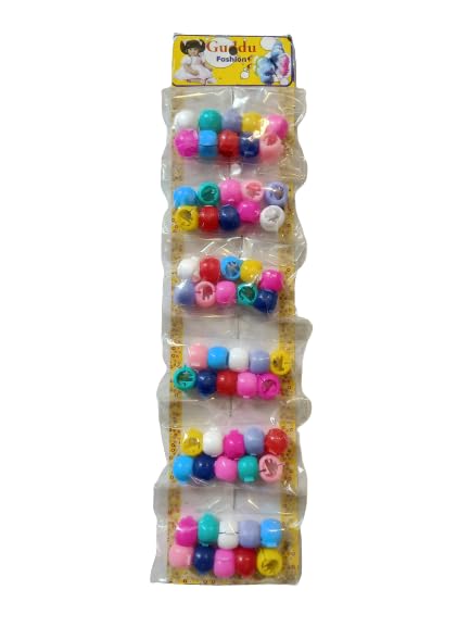 60-Pack Hair Claw Clips with Beads for Women, Girls & Baby - Fashion Hair Accessories for School, Party & Daily Use