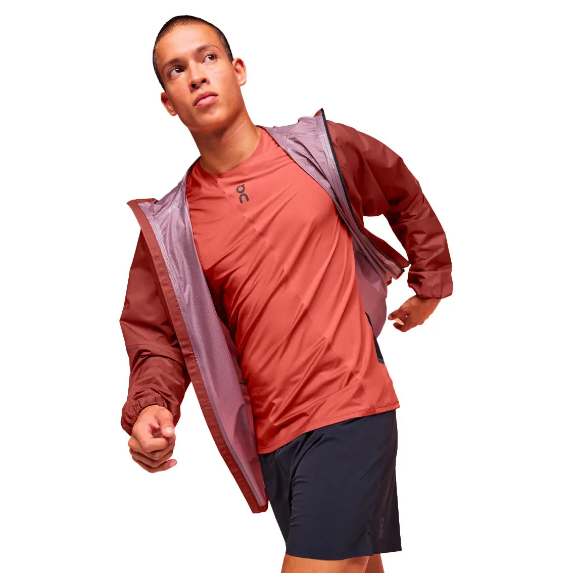 Men's On Running Waterproof Ultra Jacket - Lightweight Windproof Rain Jacket for Running, Hiking & Outdoor Activities