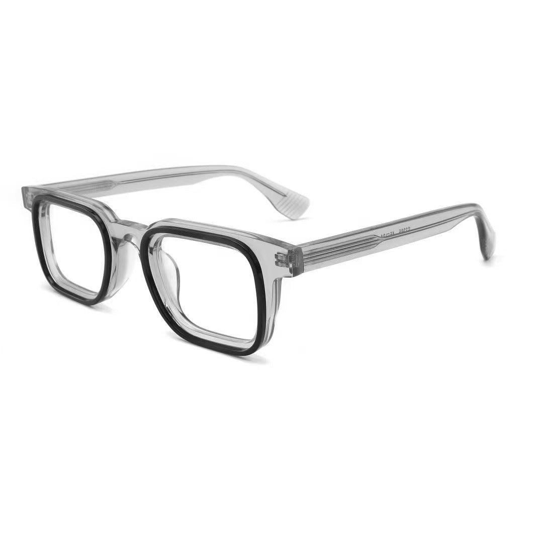 Stylish Acetate Square Glasses Frames JF 2295 - Trendy Unisex Eyewear for Men & Women - Perfect for Reading, Working, and Fashion Accessories