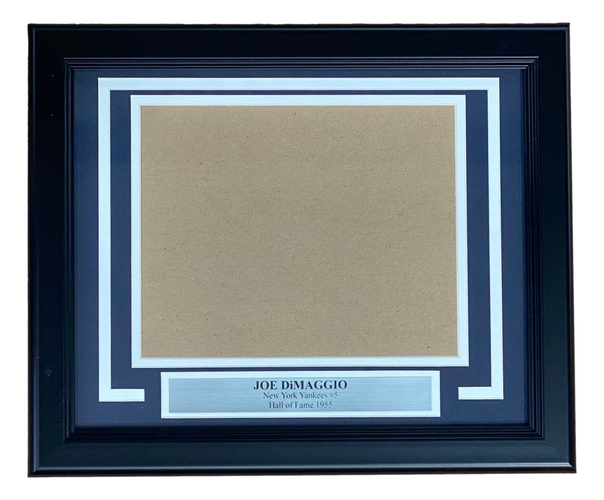 Joe DiMaggio New York Yankees 8x10 Horizontal Photo Frame Kit - Premium Baseball Memorabilia Display for Home, Office & Sports Fan Gifts