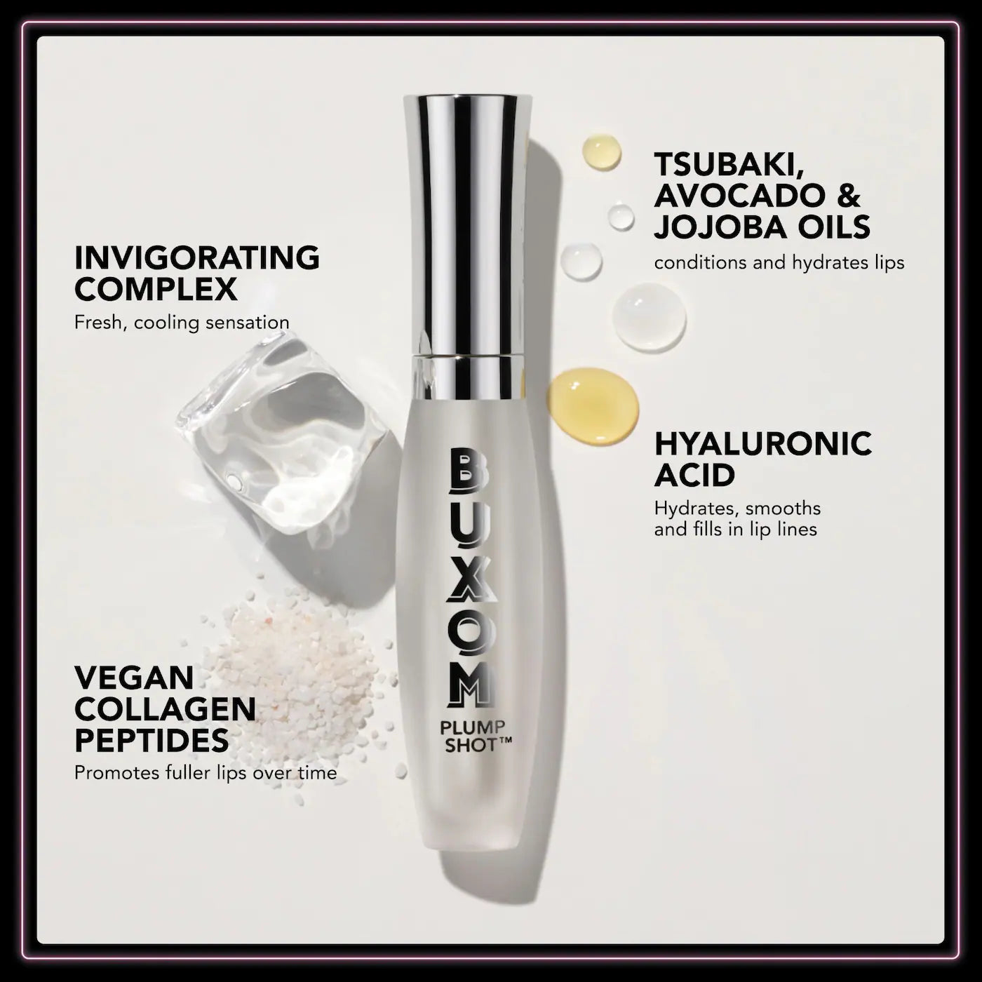 Buxom Plump Shot™ Collagen Infused Lip Serum Plumper - 2 Shades | Volumizing Lip Plumper with Collagen | New in Box | Perfect for Daily Use & Special Occasions