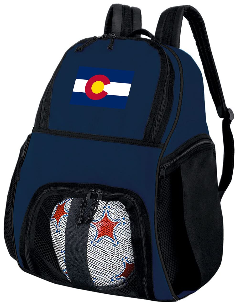 Colorado Soccer Backpack with Insulated Cooler Pocket - Durable Sports Backpack for Soccer, Volleyball & Outdoor Activities | Perfect for Games, Practice & Travel
