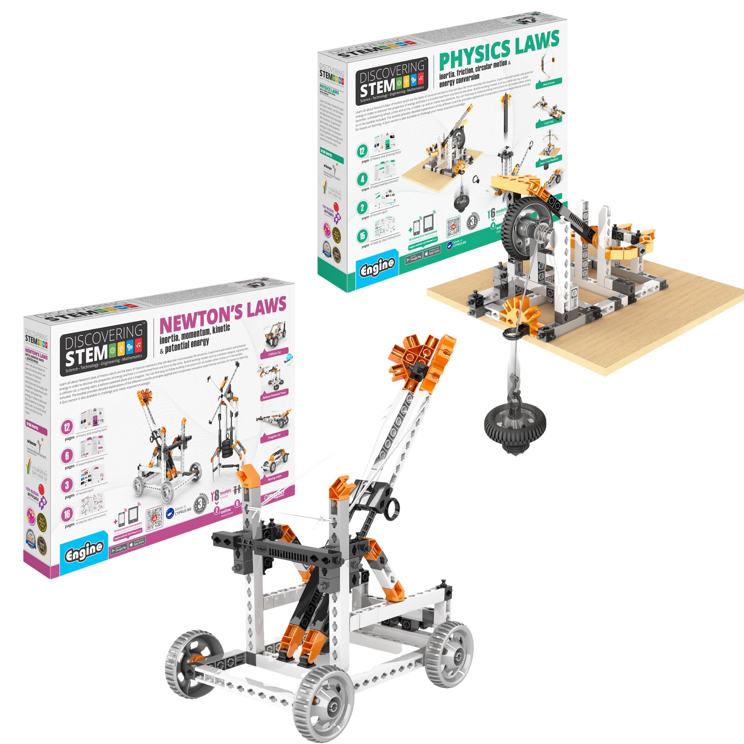 Engino STEM Building Toys for Kids Ages 9+ | Educational Construction Kit for Boys & Girls | Creative Learning & Fun Engineering Projects | Perfect for Classroom, Homeschool & Birthday Gifts