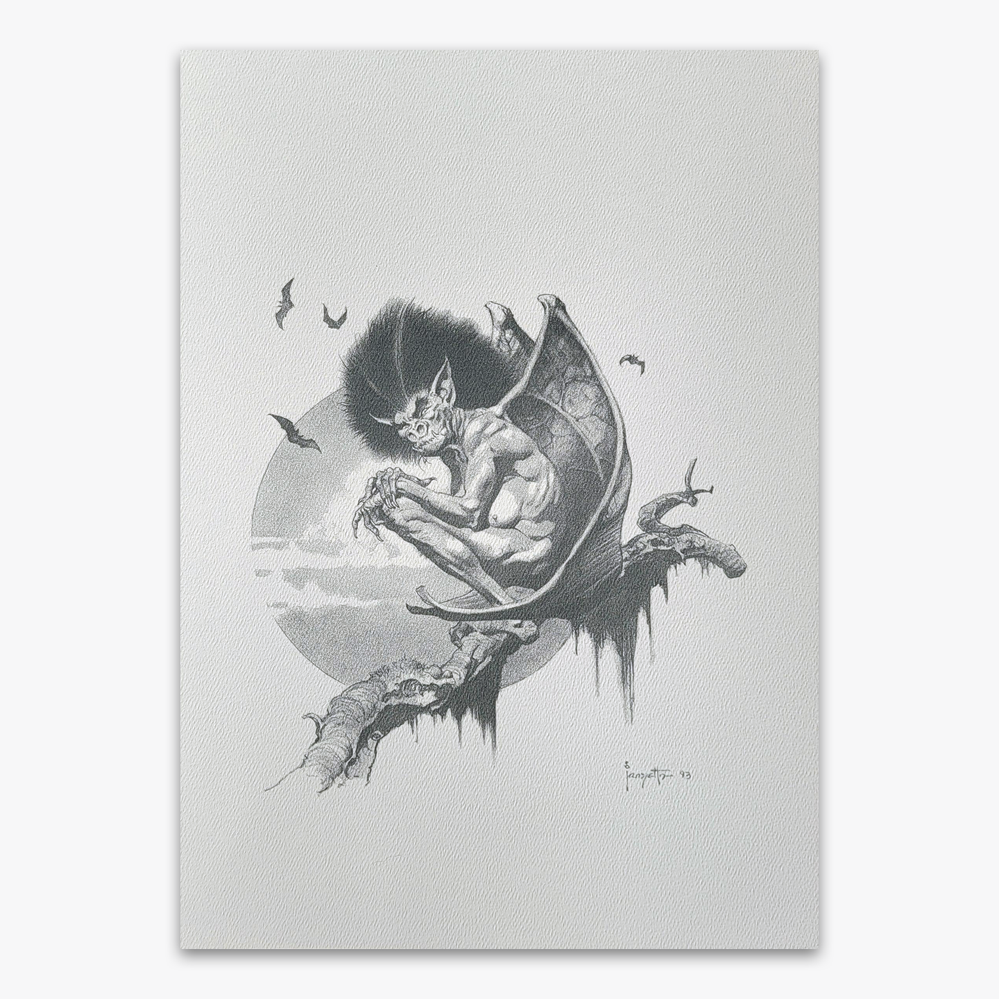 Frazetta's Deluxe Horror Vol I Pencil Art Portfolio - Gothic Fantasy Art Collection for Home Decor & Gift Ideas