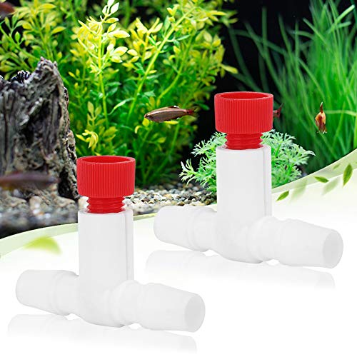 2PCS Universal Aquarium Protein Skimmer Air Valve - Plastic Fine Adjustment Protein Separator Accessories for MS Protein Skimmers | Perfect for Saltwater Fish Tanks & Marine Aquarium Maintenance
