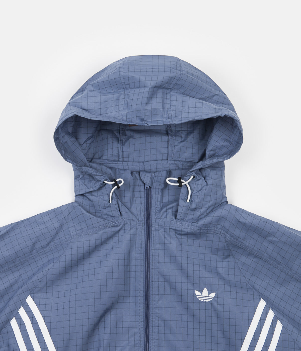 Adidas PB Workshop Windbreaker Jacket - Lightweight Waterproof Running Jacket for Men & Women (Crew Blue/Crew Navy/White) - Perfect for Jogging, Hiking & Outdoor Sports