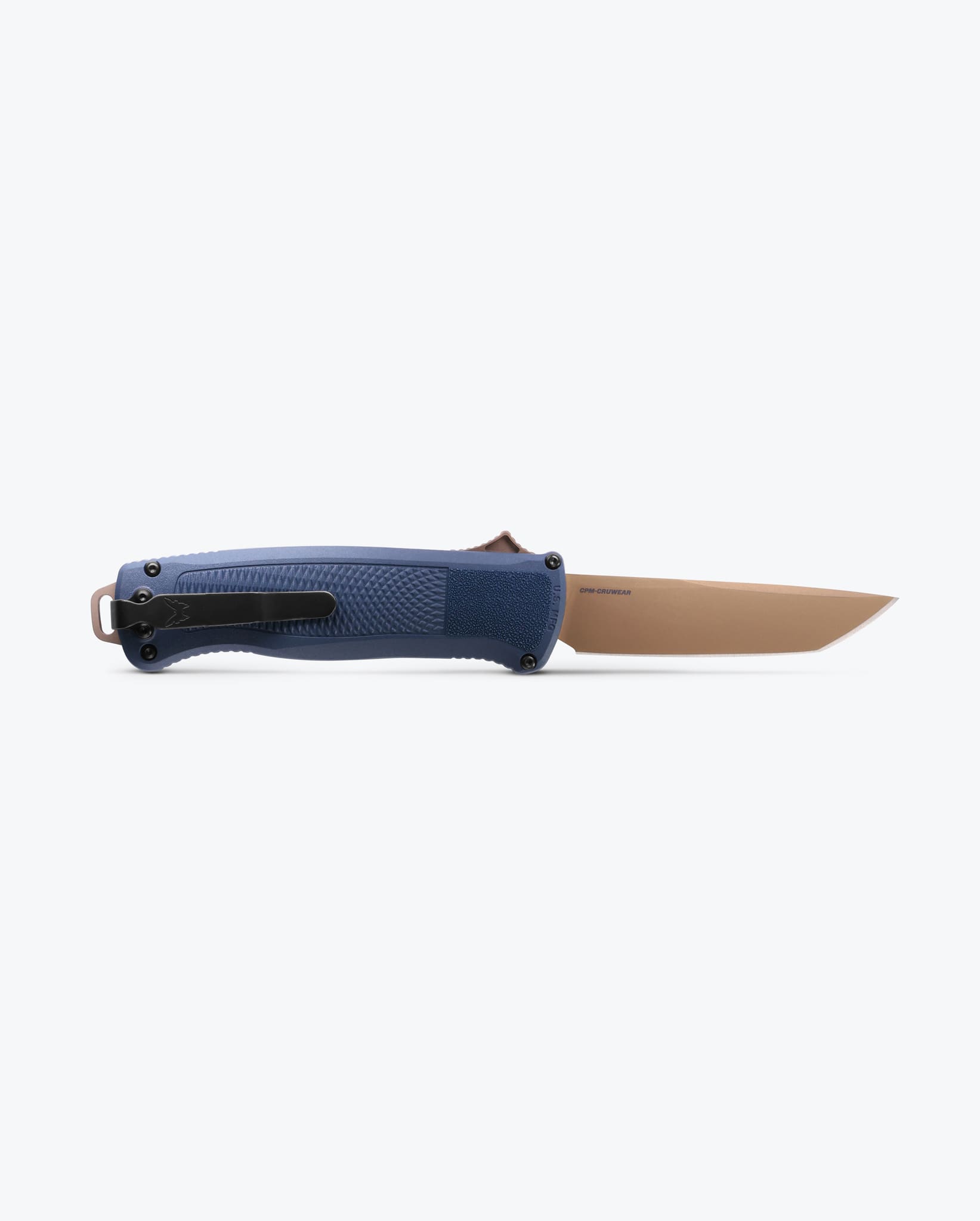 Shootout® Tanto Knife - Crater Blue Grivory® Handle, Tactical EDC Folding Knife for Outdoor Camping, Hunting & Survival Gear