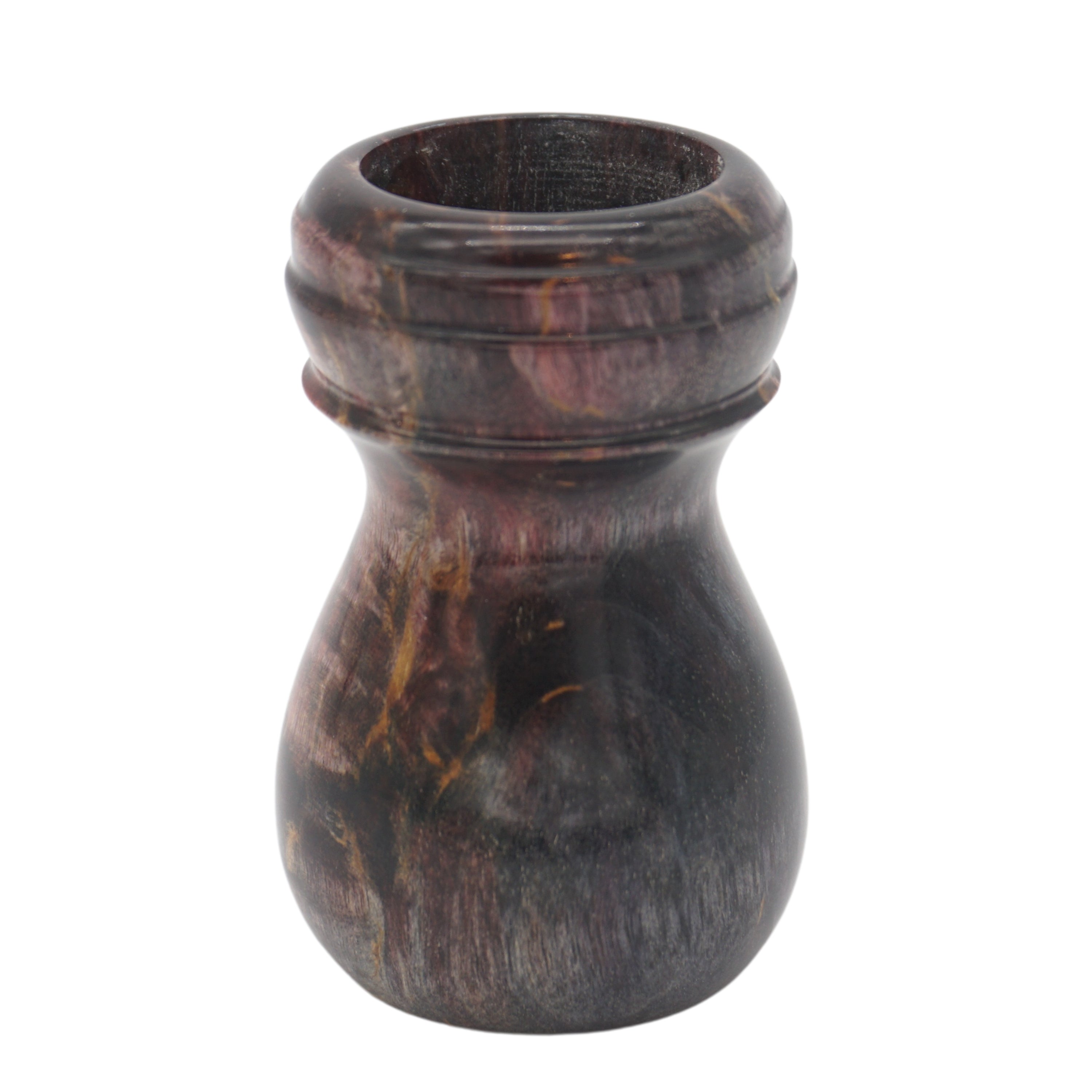 Premium Karelian Birch Stabilized Wood Handcrafted Shaving Brush Handle - Fits 24mm & 26mm Knots - Perfect for Wet Shaving & Luxury Grooming Gifts