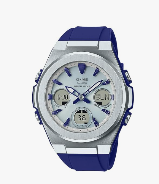 Casio G-Shock Baby-G MSG-S600-2A Tough Solar Power Watch - Blue | Waterproof, Shock Resistant for Women | Perfect for Sports, Outdoor Adventures & Daily Wear