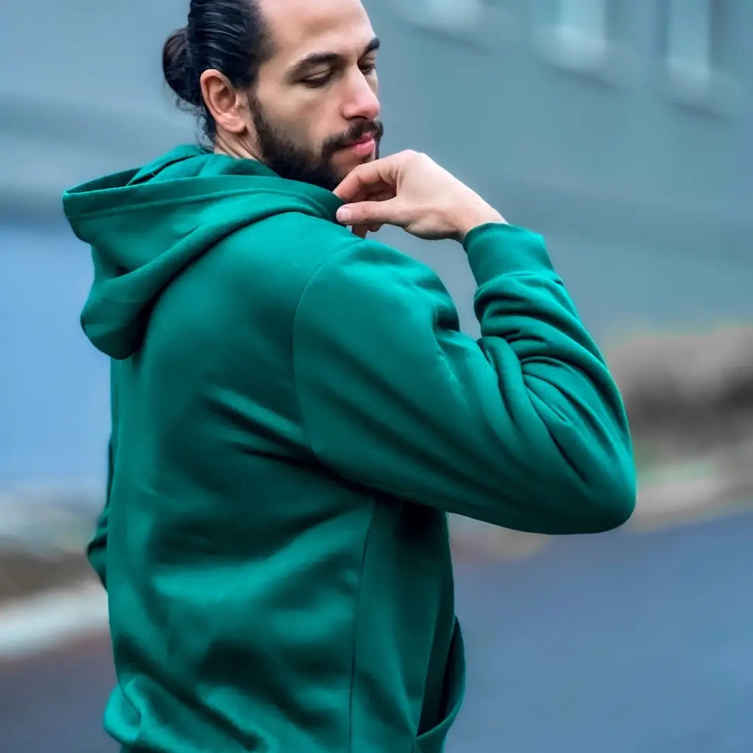 Men's Oversized Quarter Zip Hoodie Sweatshirt - Comfortable Pullover for Casual Wear, Gym & Outdoor Activities