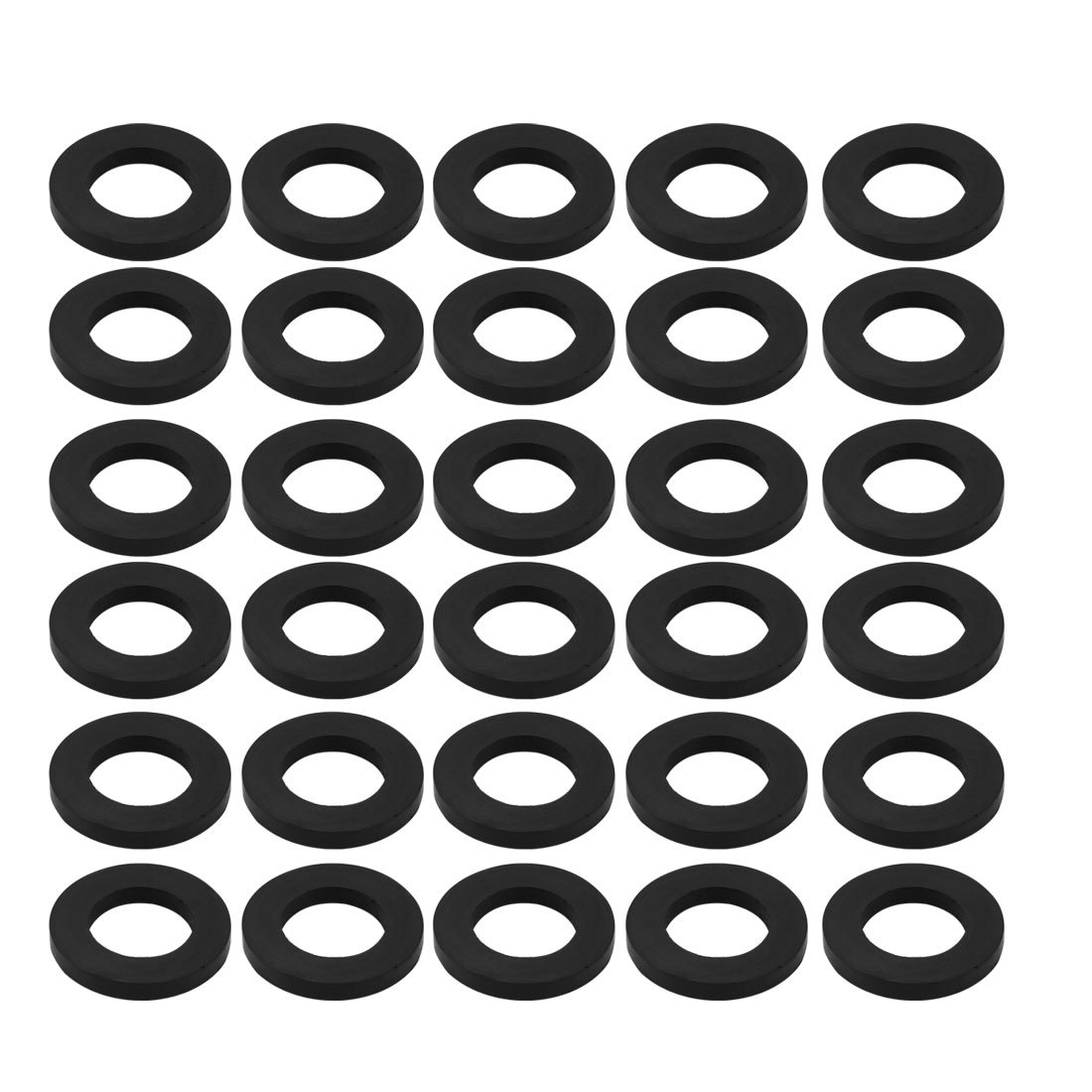 Nitrile Rubber Flat Washers 14x24x3mm - 30 Pack - Durable Sealing Gaskets for Faucet, Pipe & Water Hose Connections - Perfect for Plumbing Repairs, Leak Prevention & DIY Home Maintenance