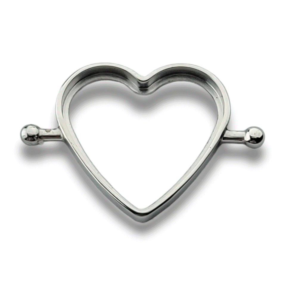 DIY Heart Element Bezel - Handmade Jewelry Making Supplies for Necklaces, Bracelets & Earrings - Perfect for Valentine's Day Gifts, Bridal Jewelry & Craft Projects