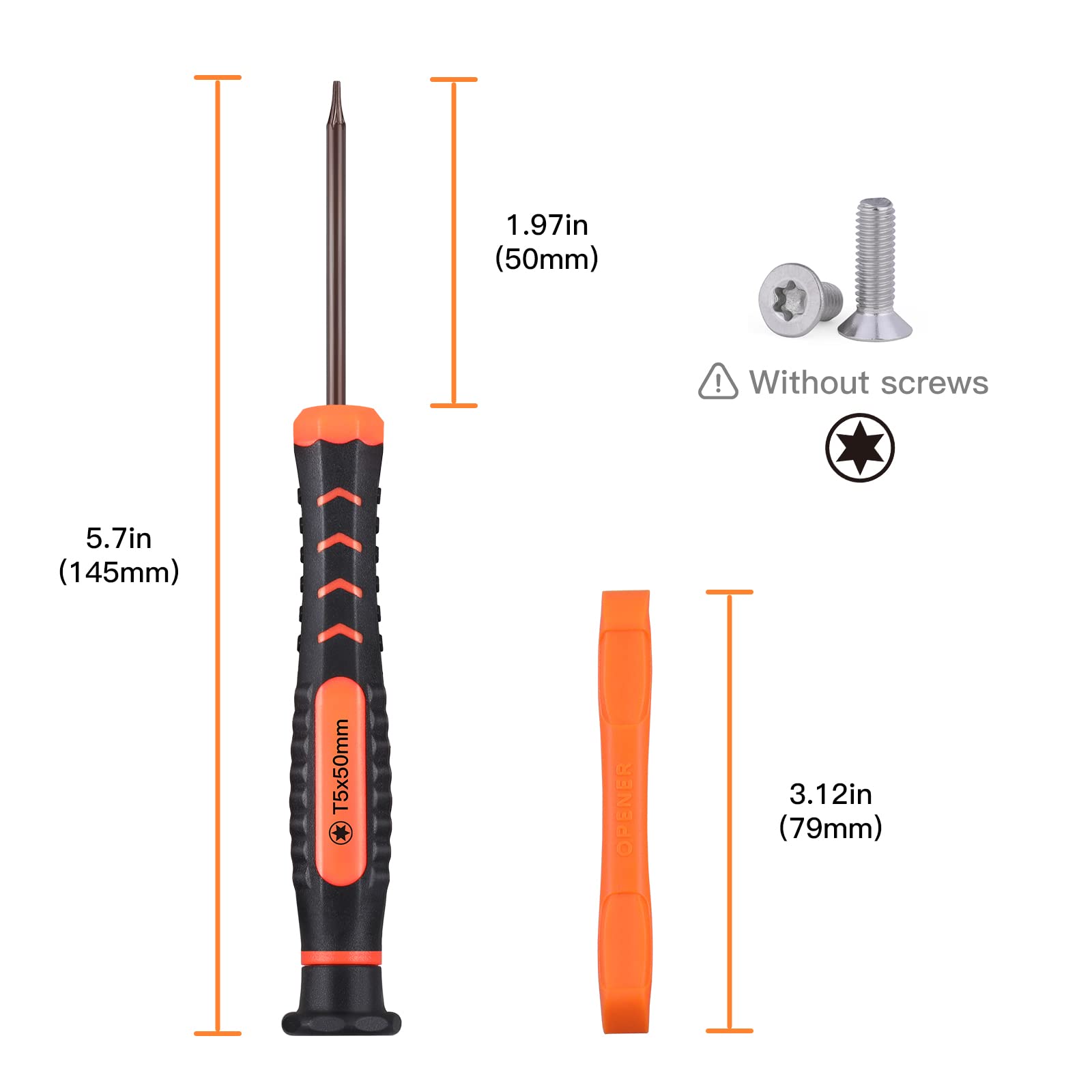 JOREST T5 Torx Security Screwdriver Set with Spudger - Precision Repair Tool for PS5, PS4, PS3, Nintendo Switch, Xbox, Wii, Laptop & MacBook - Ideal for Cleaning, Maintenance & Component Replacement
