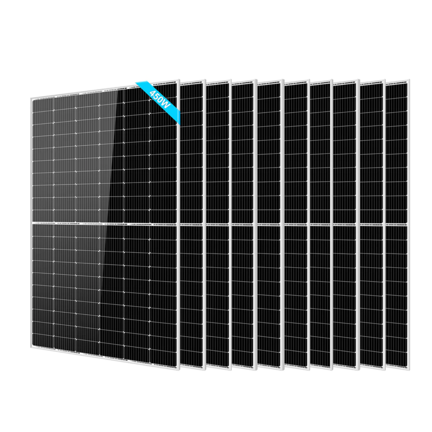 SunGoldPower 450W Monocrystalline PERC Solar Panel - High Efficiency Solar Panel for Home, RV, Boat & Off-Grid Power - Perfect for Residential, Camping and Emergency Backup Use