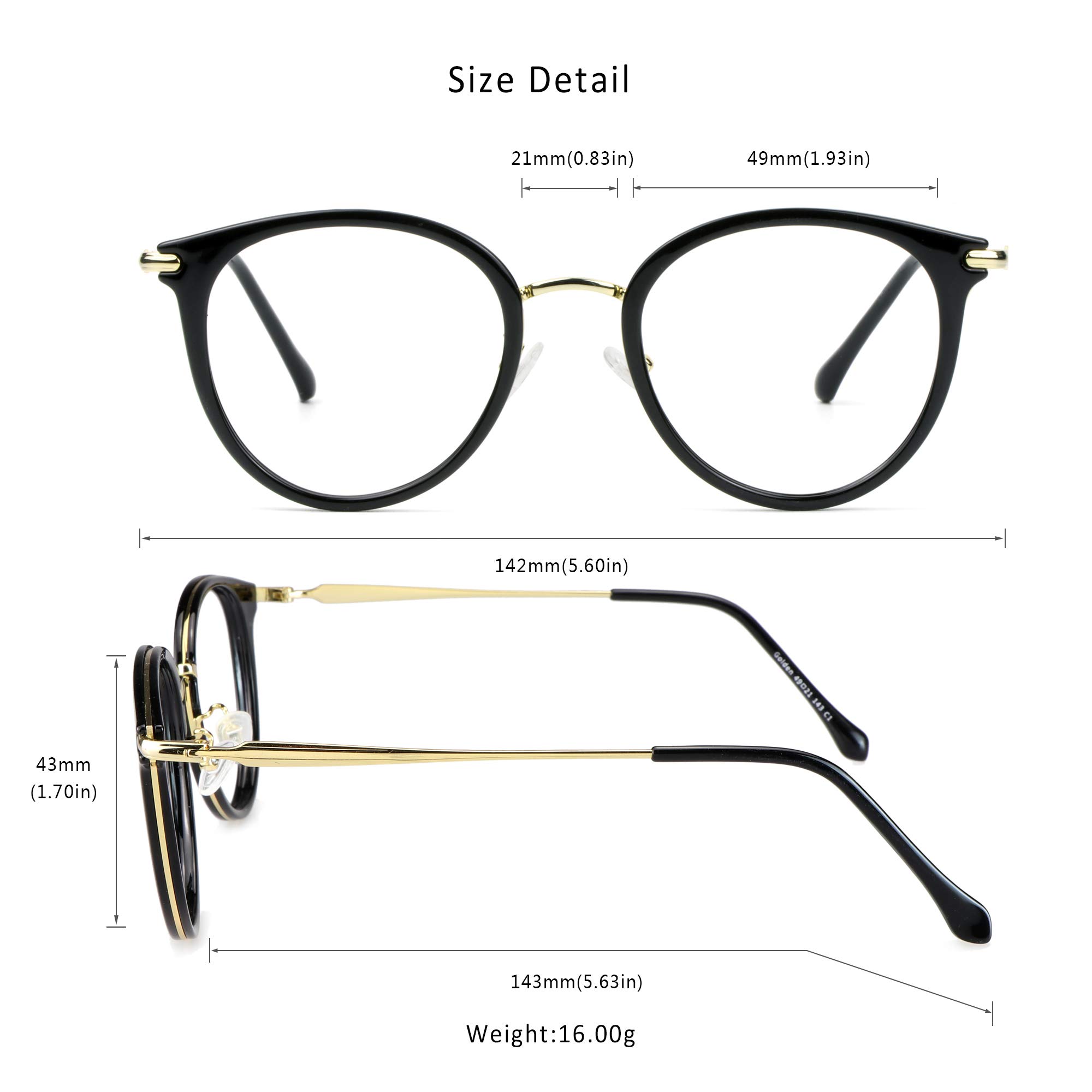 Blue Light Blocking Glasses for Computer, Reading & Gaming - Anti Glare UV Protection Eyewear for Men & Women - Reduce Eye Strain from Screens & Digital Devices