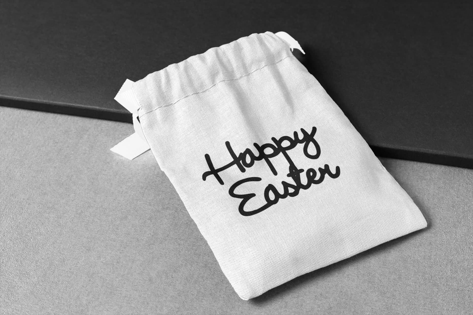 Happy Easter Iron On Decal - Easter Shirt Decal with Blue Glitter - Heat Transfer Patch for DIY Easter Gifts & Applique - Perfect for T-Shirts, Tote Bags & Easter Decorations