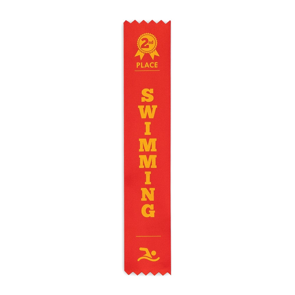 HART Swimming Ribbons - High-Quality Swim Award Ribbons for Competitions, Swim Meets & Team Events - Perfect for Swimming Awards, Trophies & Recognition