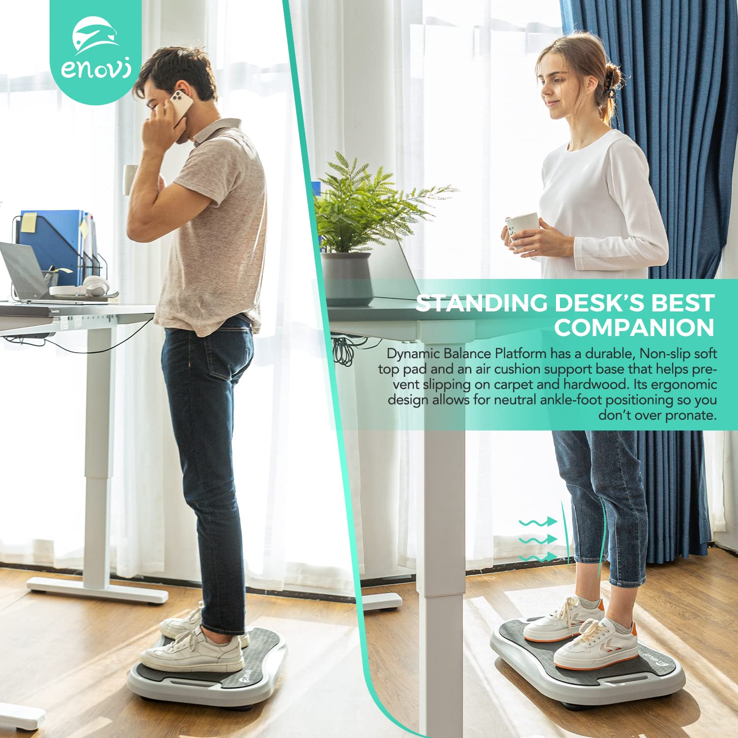 Dynamic Infinite Adjustable Aerobic Step Platform - Multifunctional Home Gym Equipment for Cardio, Strength & HIIT Workouts - Perfect for Home Fitness, Yoga & Dance Training