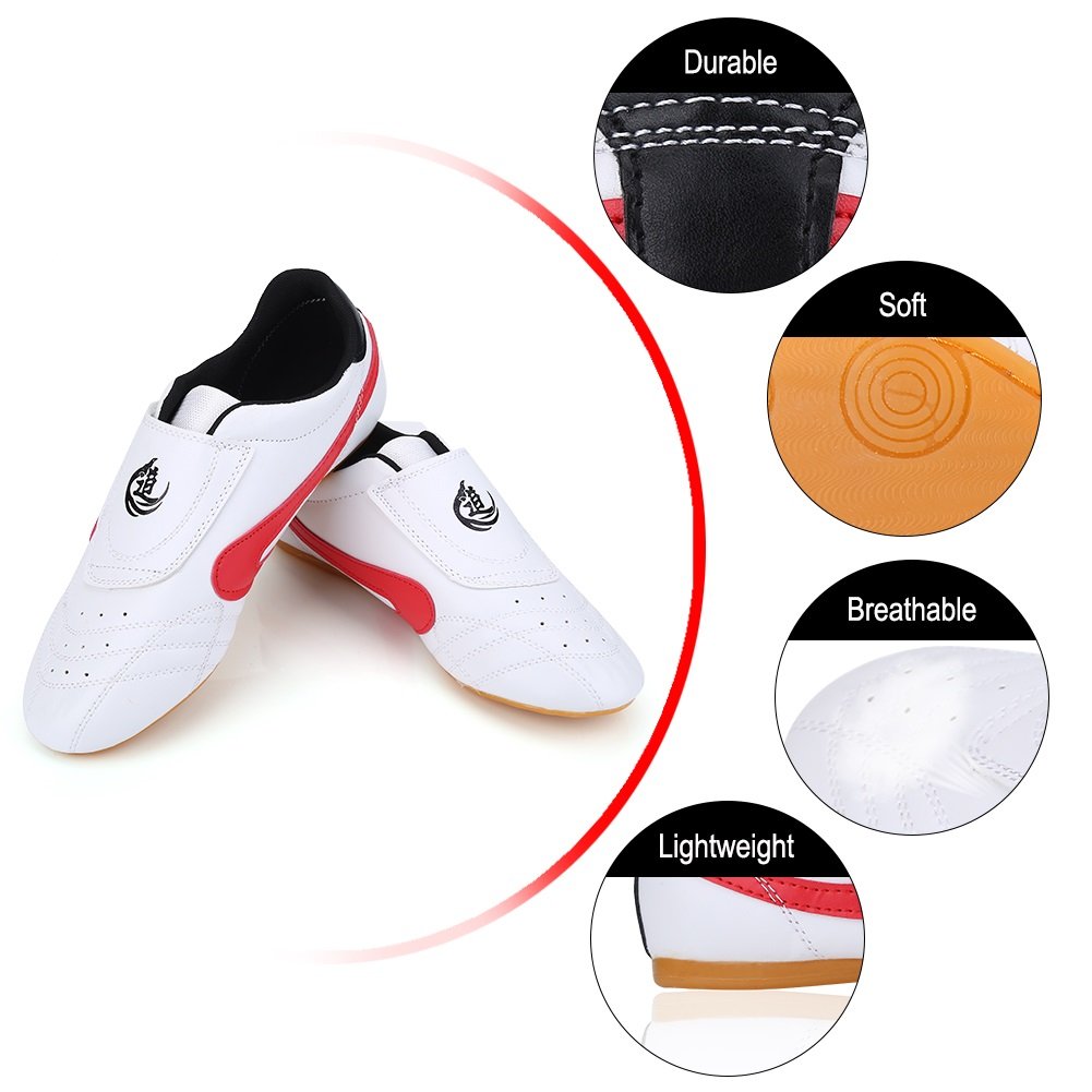 VGEBY Lightweight Breathable Taekwondo Shoes for Men & Women - Martial Arts Training Shoes for Karate, Tai Chi & Kungfu - Size 40 - Perfect for Dojo Practice, Competition & Fitness Training