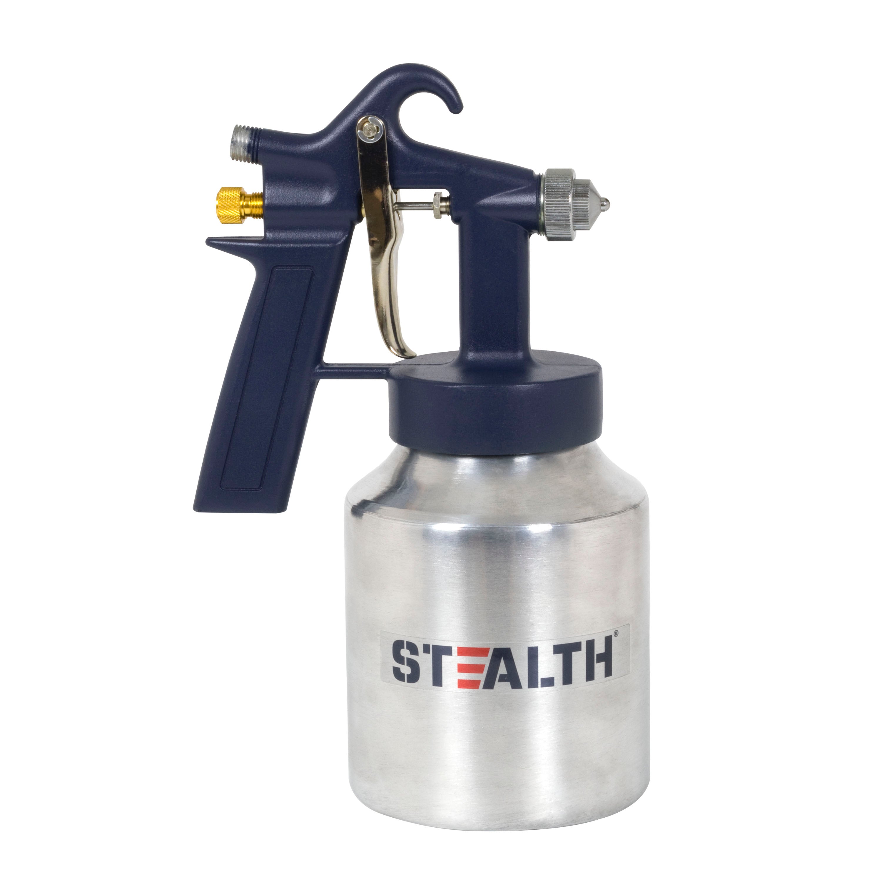 Stealth Siphon Feed General Purpose Spray Gun - High Performance HVLP Paint Sprayer for Automotive, Woodworking & DIY Projects - Perfect for Home, Garage & Professional Use
