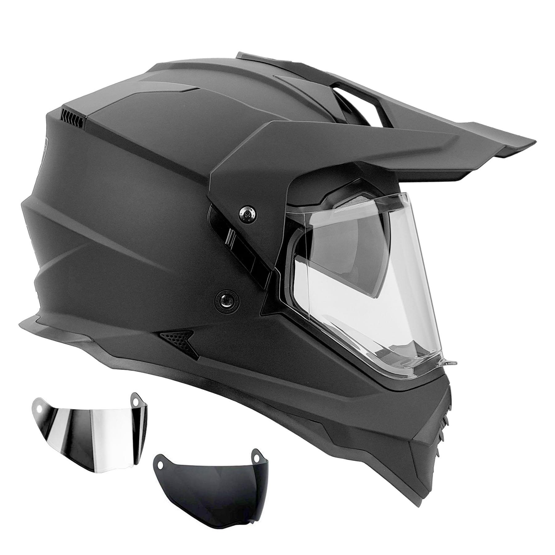Dual Sport Motorcycle Helmet - DOT & ECE Certified for Off-Road & Street Riding - Lightweight & Ventilated for Comfort - Ideal for Adventure Touring & Commuting